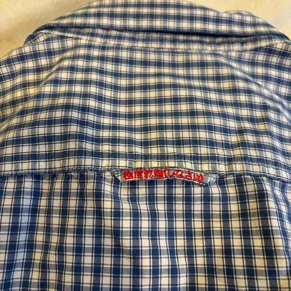 Superdry Blue and White Gingham London Button Down Shirt - Picture 7 of 12
